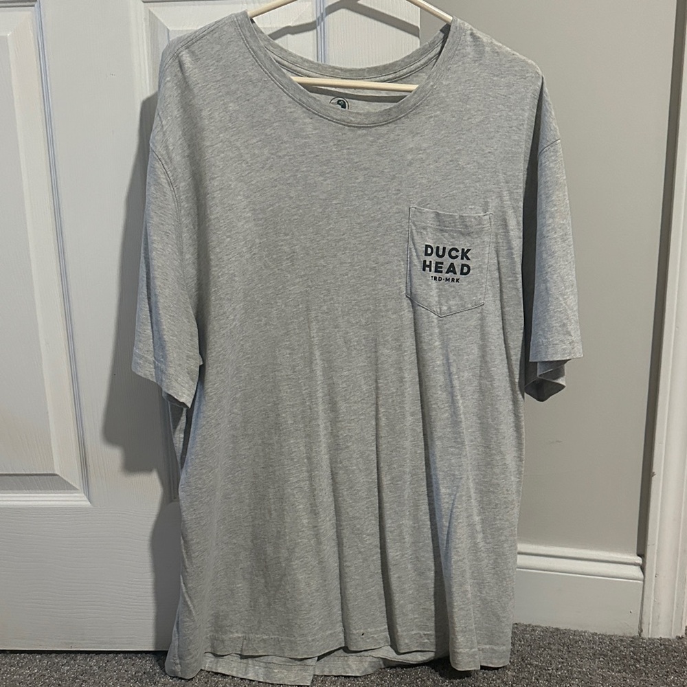Duck Head Light Gray Short Sleeve Pocket Tee